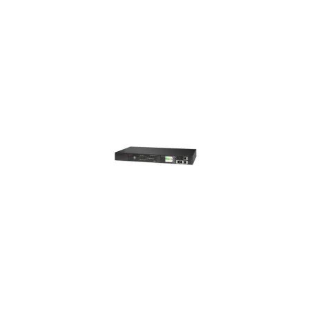 APC ATS NETSHELTER RACK AUTOMATIC TRANSFER SWITCH, 1U, 16A, 230V, 2 C20 IN, 8 C13, 1 C19 OUT, 50/60HZ