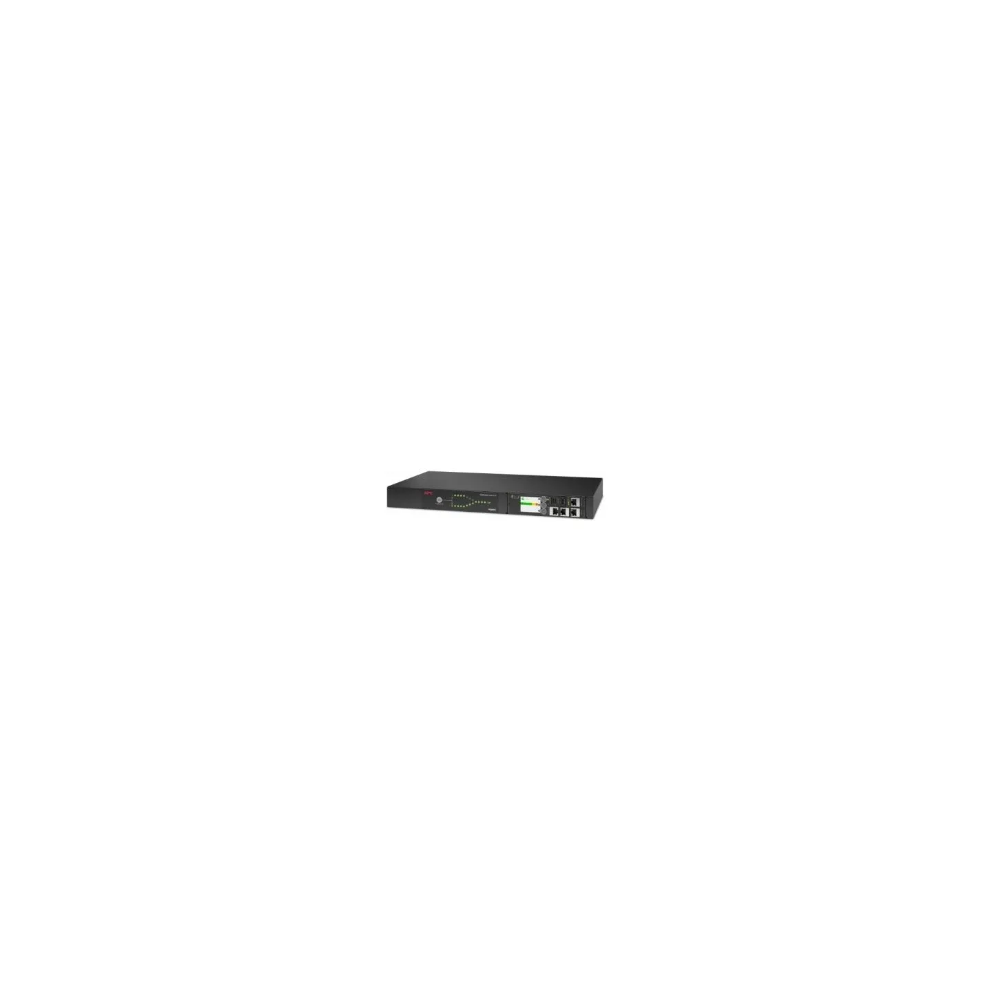 APC ATS NETSHELTER RACK AUTOMATIC TRANSFER SWITCH, 1U, 16A, 230V, 2 C20 IN, 8 C13, 1 C19 OUT, 50/60HZ