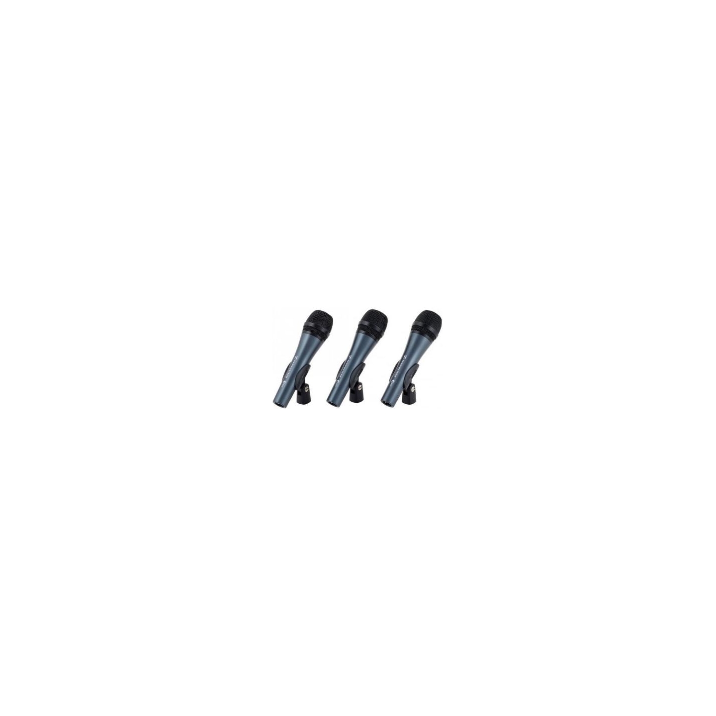 Sennheiser 3PACK E835, MICROPHONE SET WITH 3X E 835, VOCAL MICROPHONE, DYNAMIC, CARDIOID, INCLUDING MICROPHONE BRACKET AND CASES