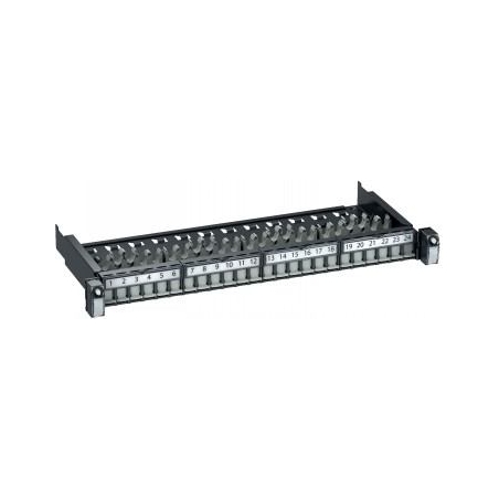 Schneider ELECTRIC ACTASSI 19-C PATCH PANEL SLIDING EVO 19" 1U 24PT S-ONE STP CAT6
