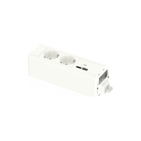 Schneider ELECTRIC UNICA SYSTEM+ MOD.UNIT 2XSCHUKO+USBA/C WHITE