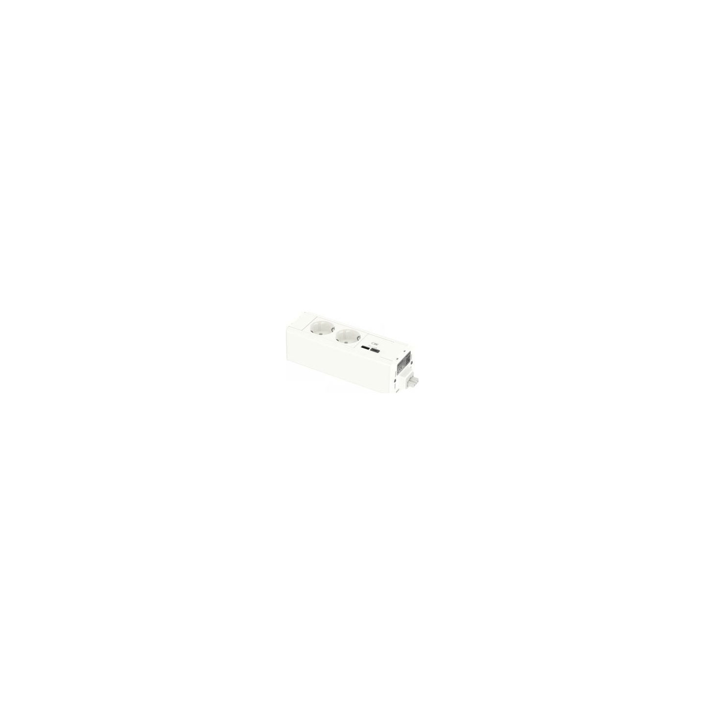 Schneider ELECTRIC UNICA SYSTEM+ MOD.UNIT 2XSCHUKO+USBA/C WHITE