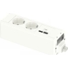 Schneider ELECTRIC UNICA SYSTEM+ MOD.UNIT 2XSCHUKO+USBA/C WHITE