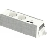 Schneider ELECTRIC UNICA SYSTEM+ MOD.UNIT 2XSCHUKO+USBA/C WHITE/GREY
