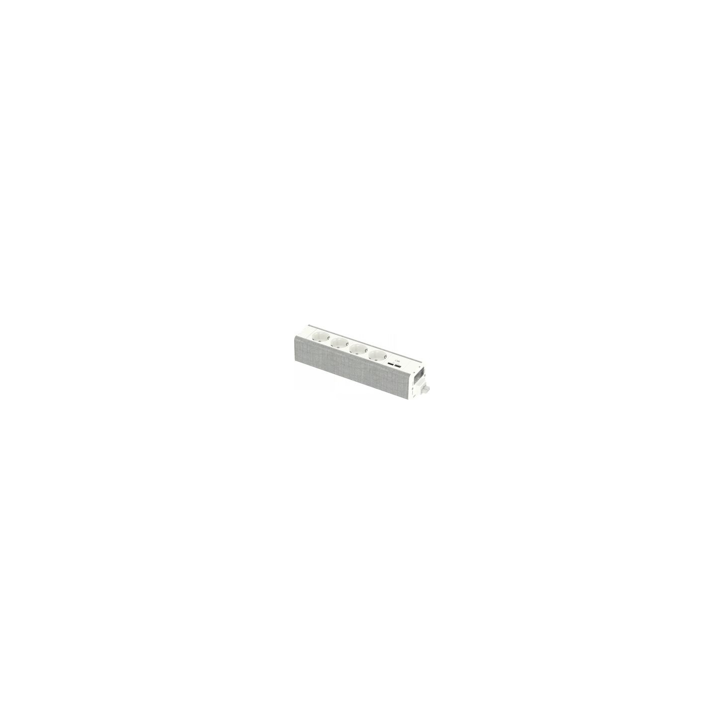 Schneider ELECTRIC UNICA SYSTEM+ MOD.UNIT 4XSCHUKO+USBA/C WHITE/GREY
