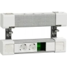 Schneider ELECTRIC UNICA SYSTEM+ DESK UNIT 4XSCHUKO+USB A/C+RJ45 OPT, WHITE/GREY