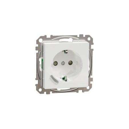 Schneider ELECTRIC SOCKET 1-PIECE EXXACT 1S/16A/IP20 FLUSH ZB WH