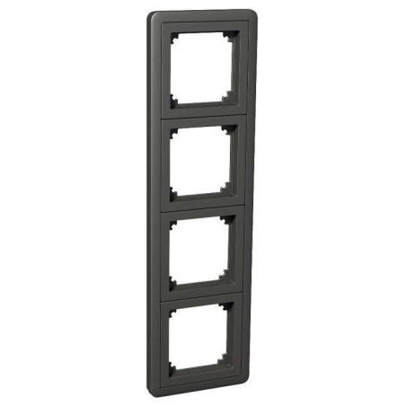 Schneider ELECTRIC EXXACT COMBI 4-GANG FRAME ANTHRACITE