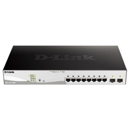 D-Link Switch DGS-1210-10MP 8GE PoE 2SFP