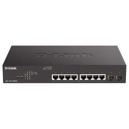 D-Link Switch DGS-1100-10MPV2 8GE PoE+ 2SFP