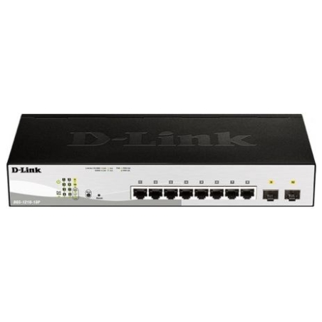 D-Link Switch DGS-1210-10P Switch 8GE PoE 2SFP
