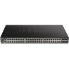 D-Link Switch DGS-1250-52XMP 48GE PoE+ 4SFP+