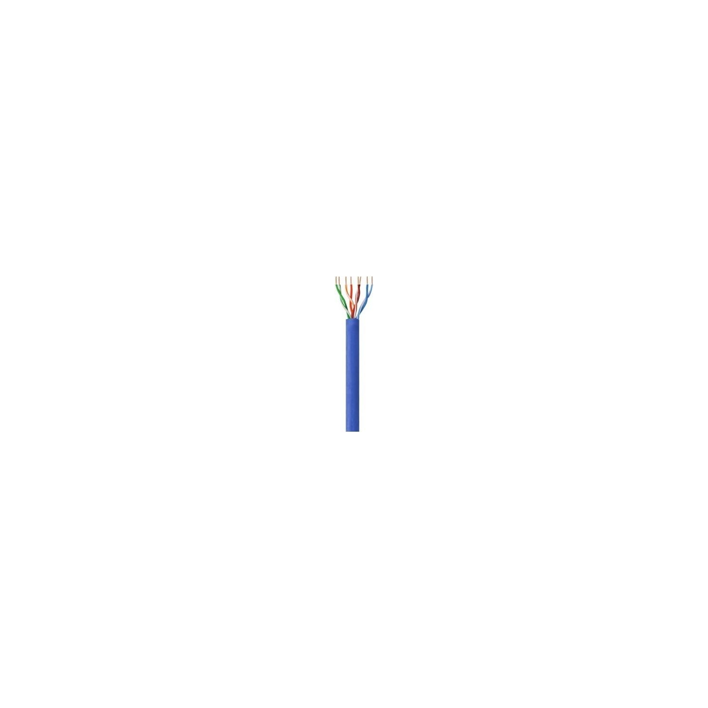 Techly Installation cable twisted pair UTP Cat6 4x2 wire CCA 305m blue
