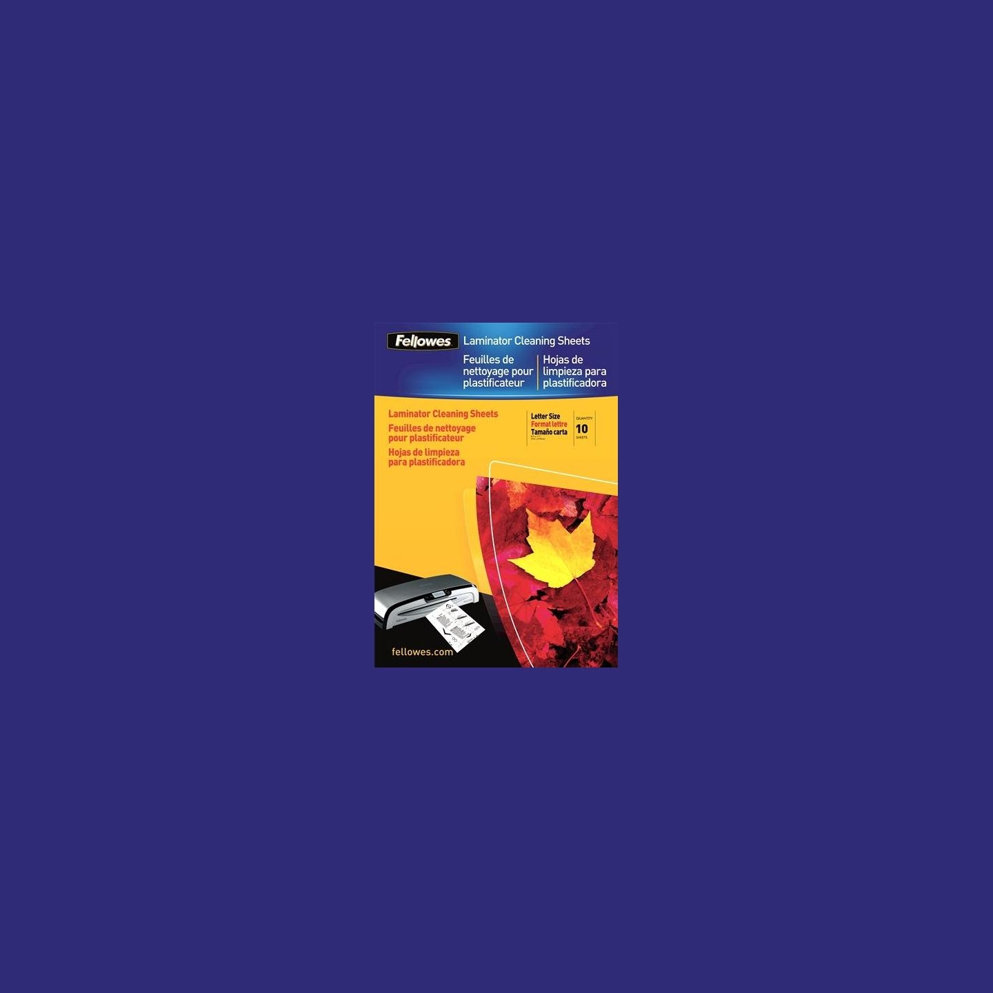 Fellowes LAMINATOR ACC CLEANING SHEET/10PCS 5320604 FELLOWES