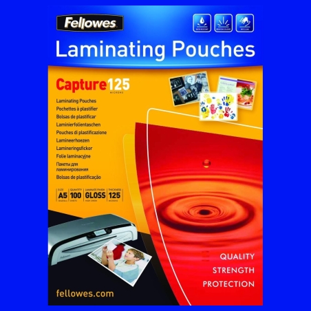 Fellowes LAMINATOR POUCH IMAGELAST/A5 125 100PCS 5307302 FELLOWES