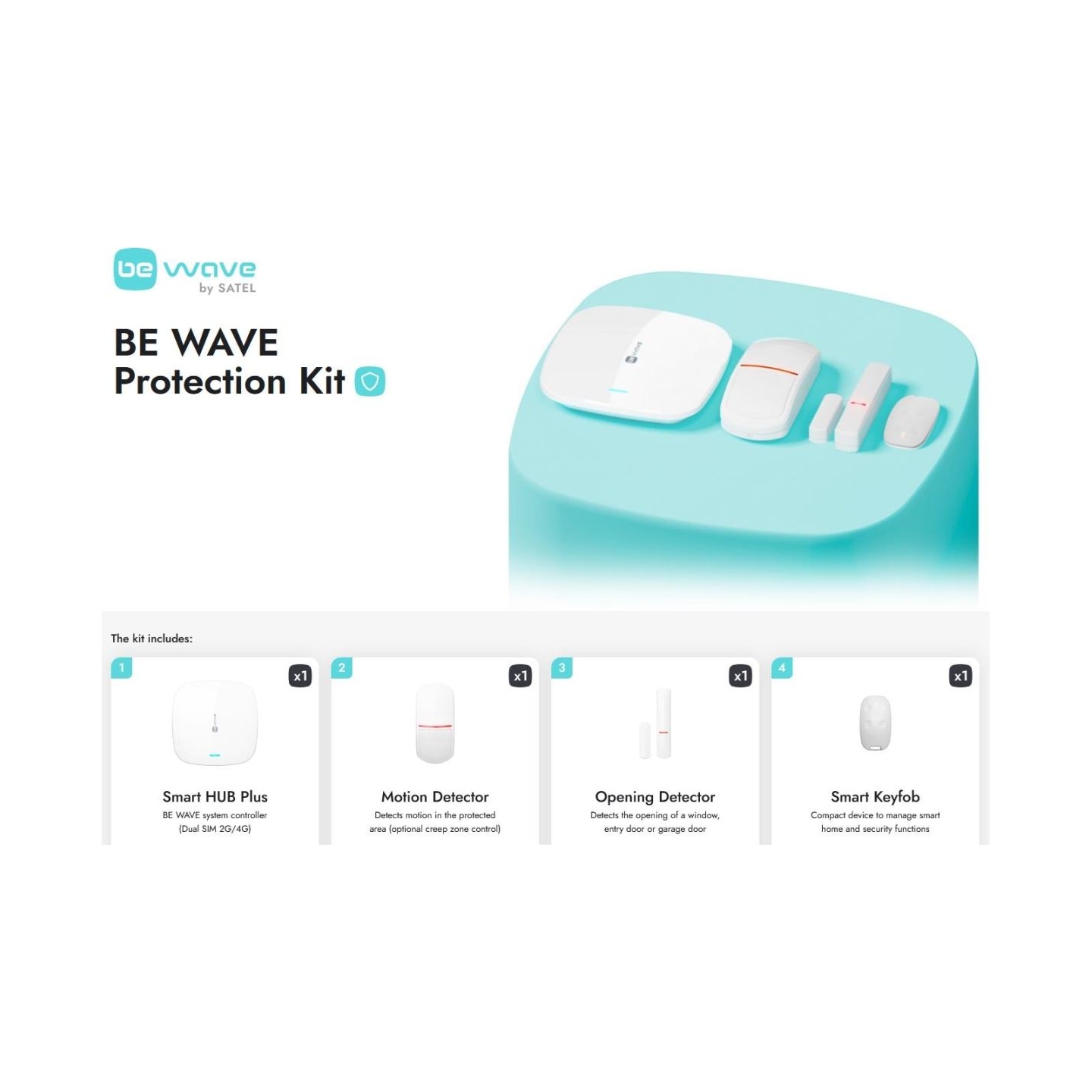Satel CONTROL PANEL WRL/BEWAVE PROTECTION KIT SATEL