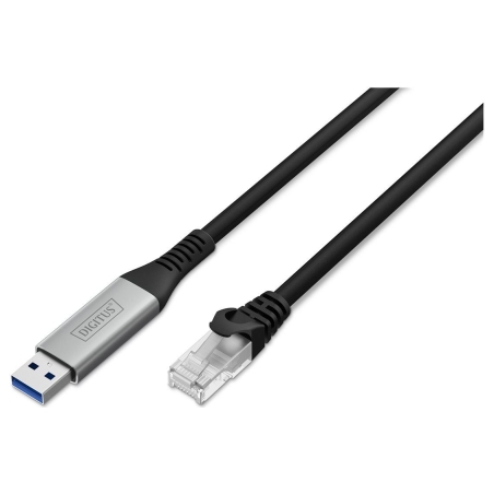 Digitus USB-A - RJ45 Ethernet cable, 1Gbit/s, 3m | Digitus