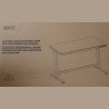 Digitus Electric Height Adjustable Desk | 72 - 121 cm | Maximum load weight 50 kg | Metal | White | 24 month(s) | DAMAGED PACKAG