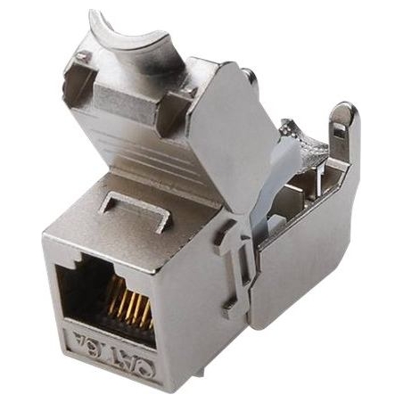 Digitus | CAT 6A Keystone Module, Shielded, Tool-free Mounting Connection | DN-93615