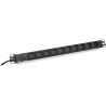Digitus | Aluminum outlet strip, IEC C14 plug | DN-95404 | Sockets quantity 10