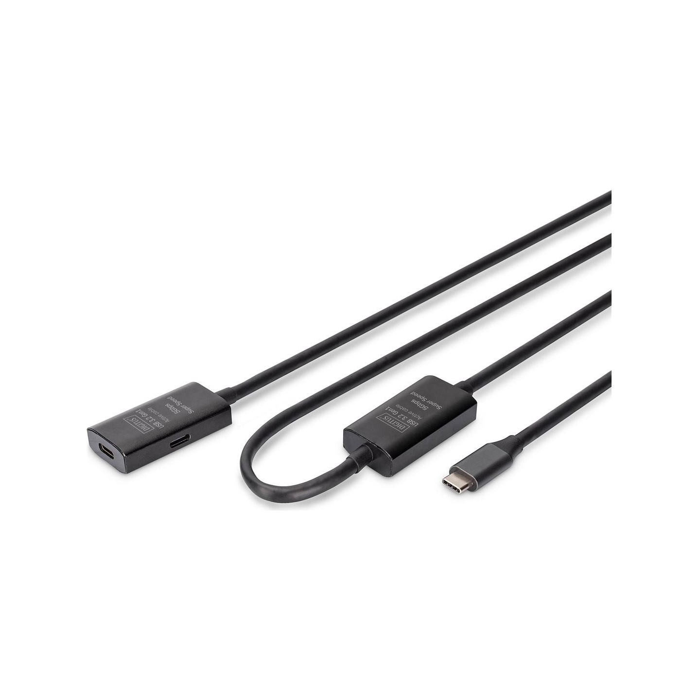 Digitus | Active USB 3.2 Gen1 5G extension cable | DA-73109 | USB-C to USB-C