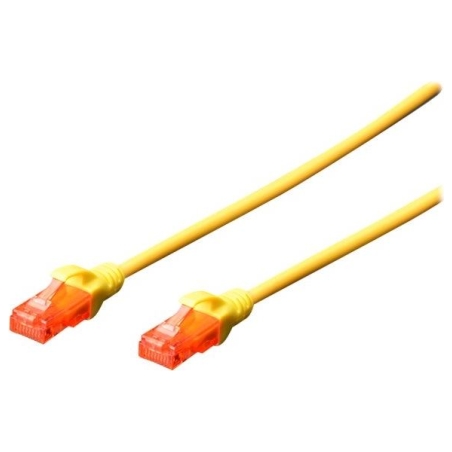 Digitus Patch cord | CAT 6 U-UTP | AWG 26/7 | Cable length: 2 m | Yellow