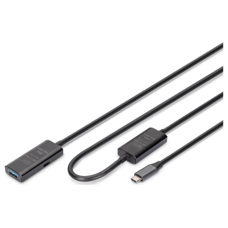 Digitus | Active USB 3.2 Gen1 5G extension cable | DA-73111 | USB-C to USB-A