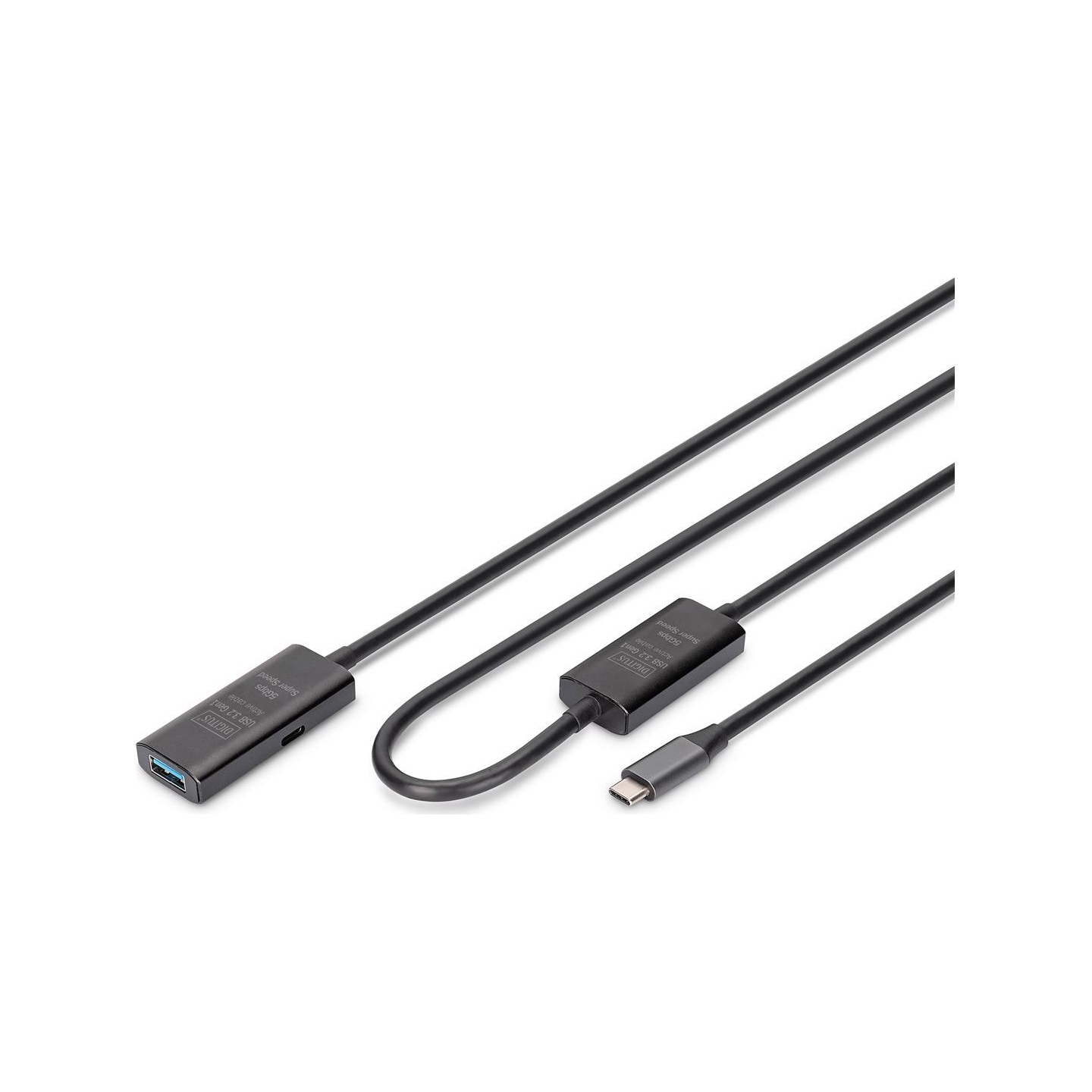 Digitus | Active USB 3.2 Gen1 5G extension cable | DA-73111 | USB-C to USB-A