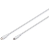 Digitus | Lightning silicone connection cable, USB-C - Lightning, 1m | AK-600110-010-W