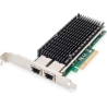 Digitus | 10Gbps Dual Port Ethernet Server adapter PCIe X8, Intel X540 BT2 | DN-10163