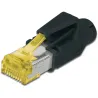 Digitus A-MO6A 8/8 HRS | AT 6A modular RJ45 Plug, Hirose TM31 8P8C, shielded, for round cable, incl. hood