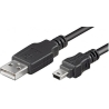 Logilink | USB MINI-B 5-pin 180 Cert 1.8m | USB-A to mini-USB Mini-USB B | USB A