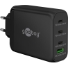 Goobay 65555 100 W USB-C PD GaN Multiport Fast Charger, Black