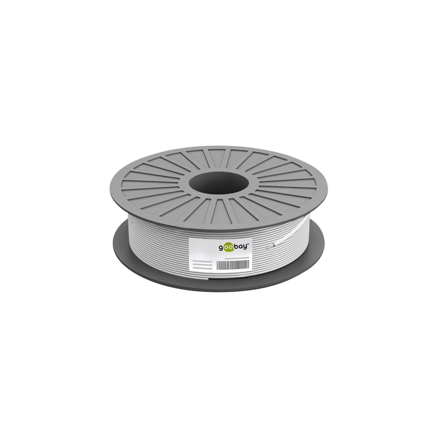 Goobay Network cable | CAT 6 U/UTP | AWG 23/1 | Cable length: 100 m | Black