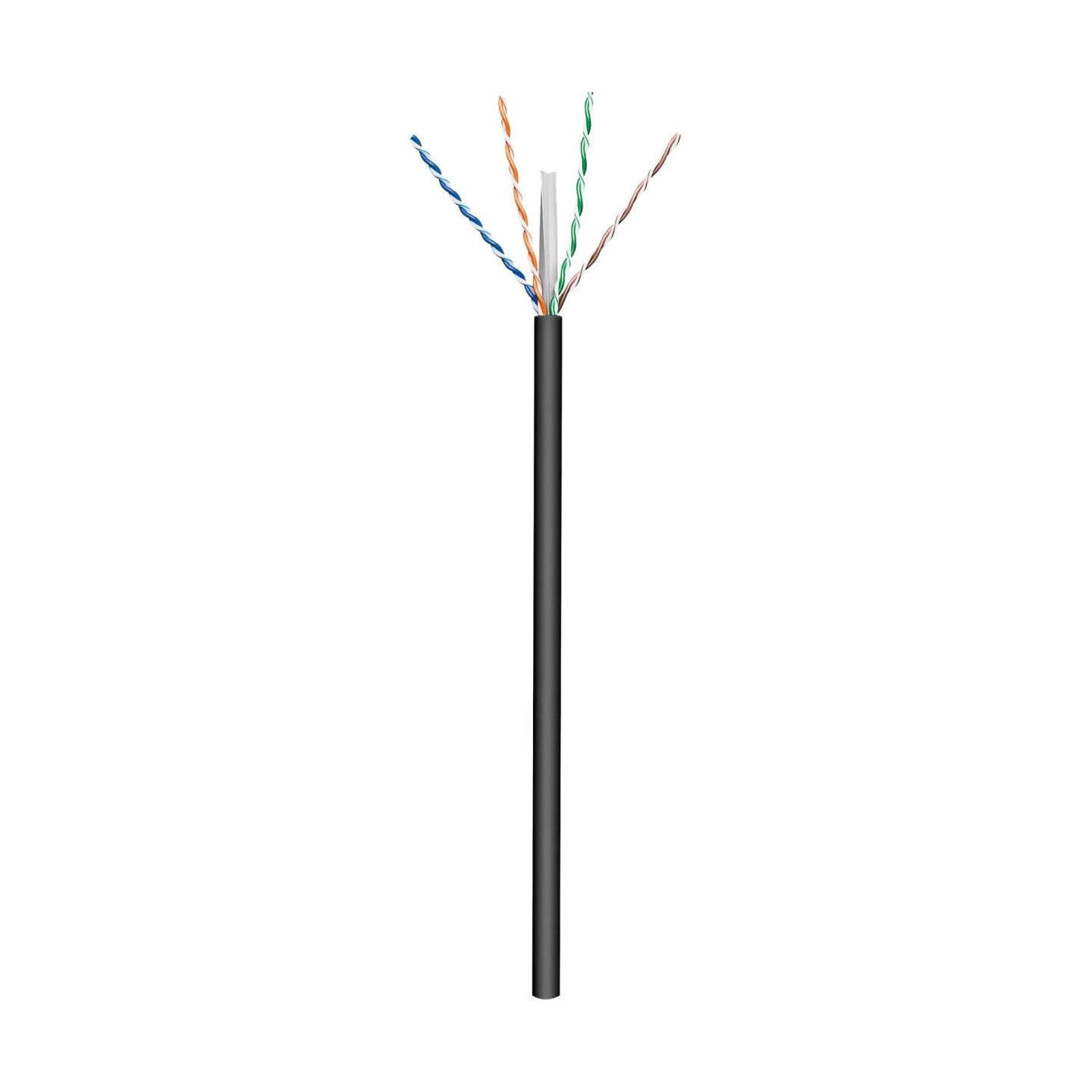 Goobay Outdoor Network Cable | CAT 6 U/UTP | AWG 24/1 | Cable length: 100 m | Black