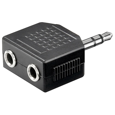 Goobay | Headphone AUX adapter; 3.5 mm jack 1-to-2