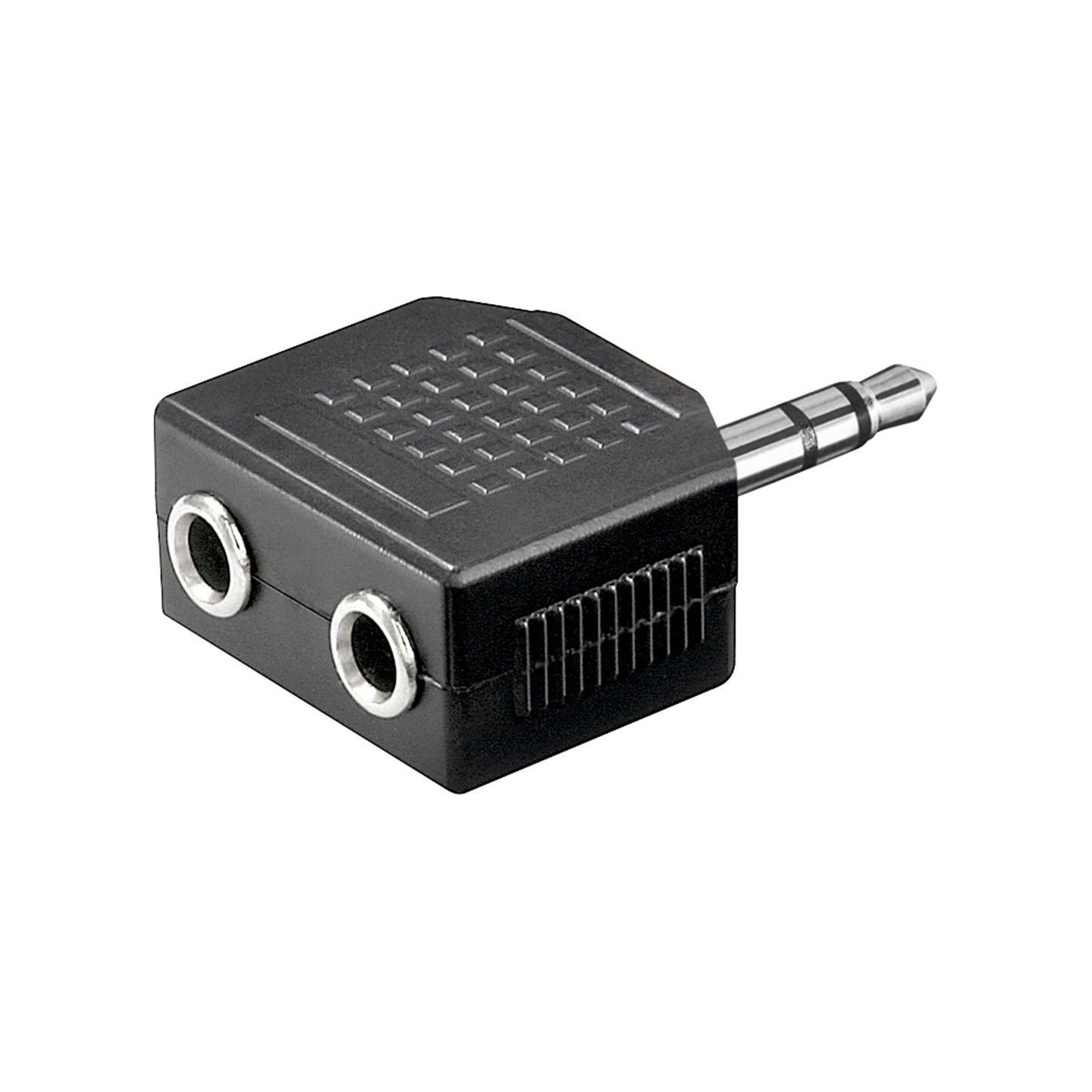 Goobay | Headphone AUX adapter; 3.5 mm jack 1-to-2