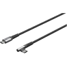 Goobay | 64659 USB-C to USB-C Textile Cable with Metal Plugs, 1 m | USB-C to USB-C