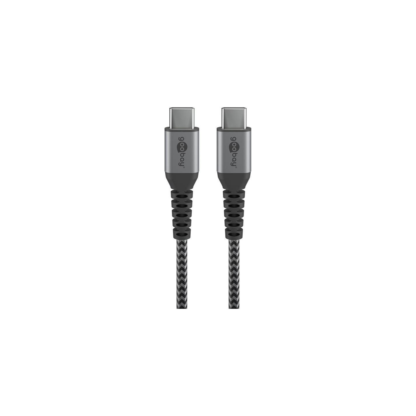 Goobay | USB-C  to USB-C  Textile Cable with Metal Plugs | 49302 | USB-C to USB-C USB-C male | USB-C male