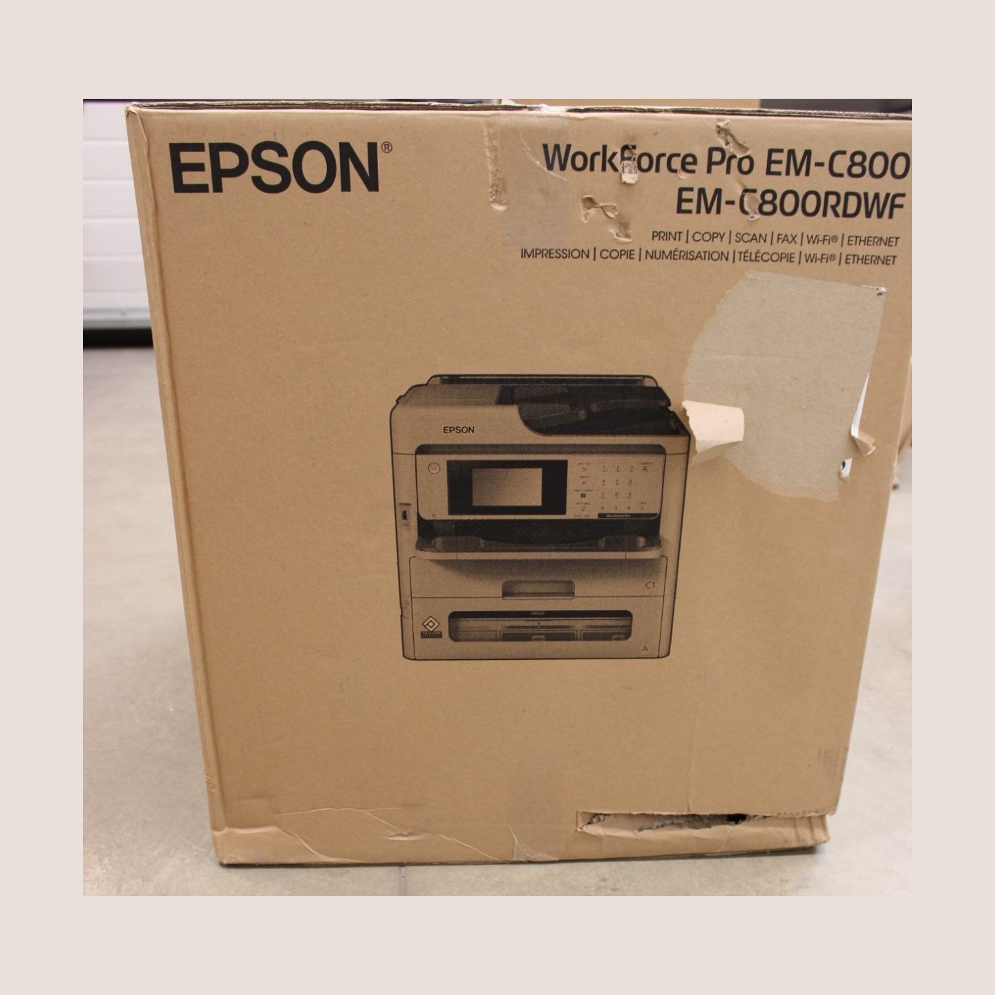 Epson WorkForce Pro EM-C800RDWF |  Epson | WorkForce Pro EM-C800RDWF | Inkjet | Colour | 4-in-1 | A4 | Wi-Fi | DAMAGED PACKAGING
