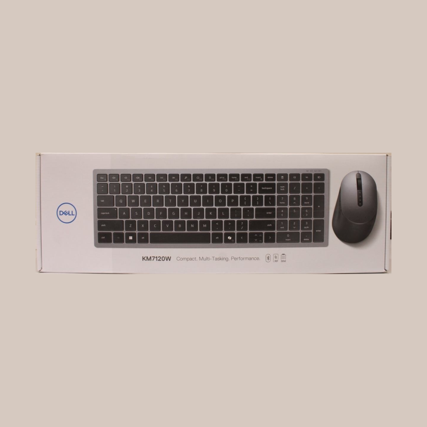 Dell | Keyboard and Mouse | KM7120W | Keyboard and Mouse Set | Wireless | Mouse included | Batteries included | Bluetooth | Wire