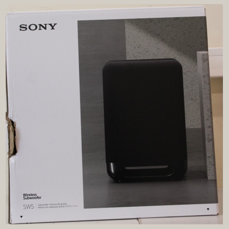 Sony SA-SW5 Wireless 300W Subwoofer for HT-A9/A7000 | Sony Speaker | Subwoofer for HT-A9/A7000 | DAMAGED PACKAGING | 300 W | Bla