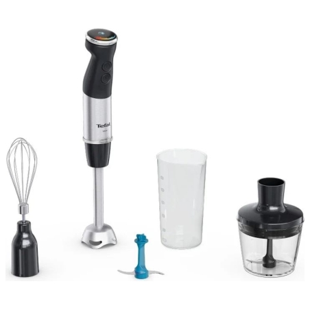 Tefal | HB67E830 Quickchef+ | Hand Blender | 1000 W | Hand Blender | Number of speeds 20 | Turbo mode | Ice crushing | Black/Sta
