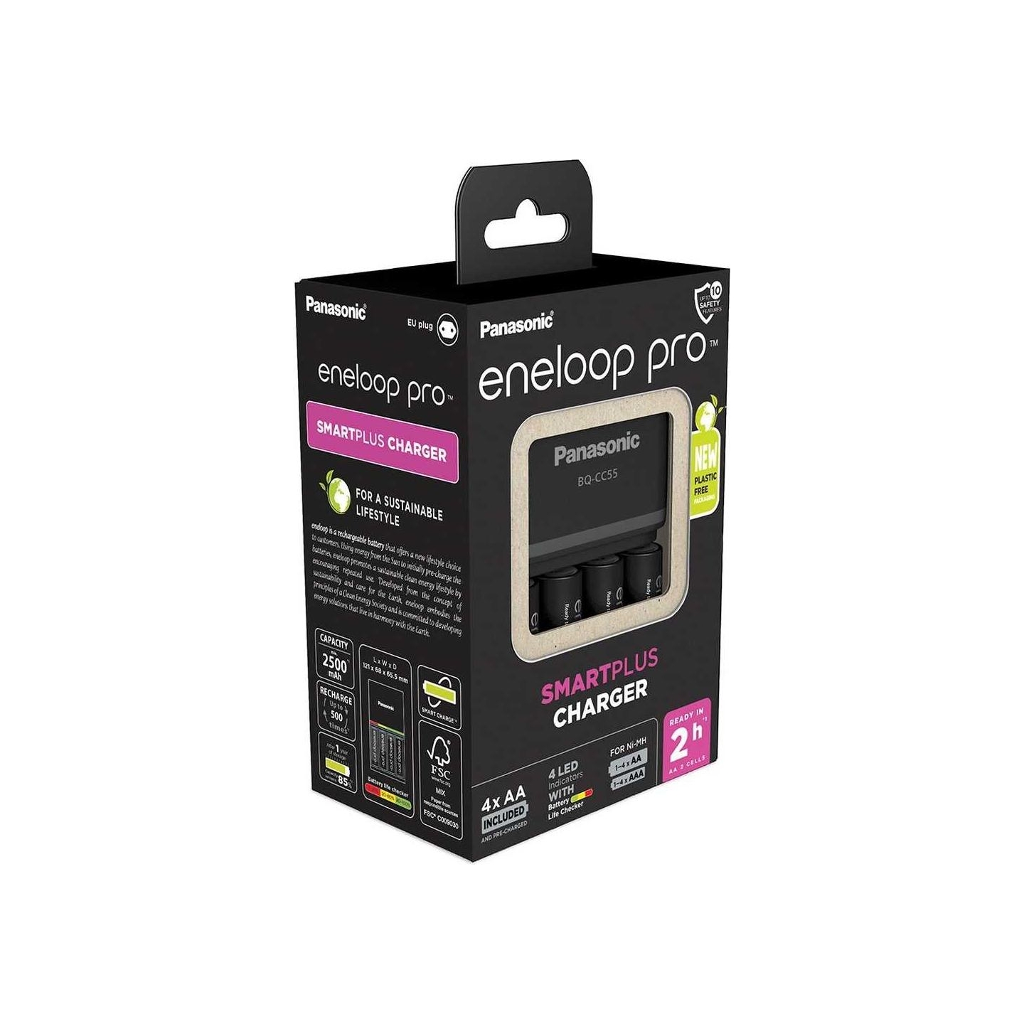 Panasonic | Battery Charger | ENELOOP Pro K-KJ55HCD40E | AA