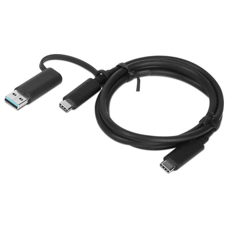 Lenovo | 1m, Hybrid USB-C with USB-A Cable