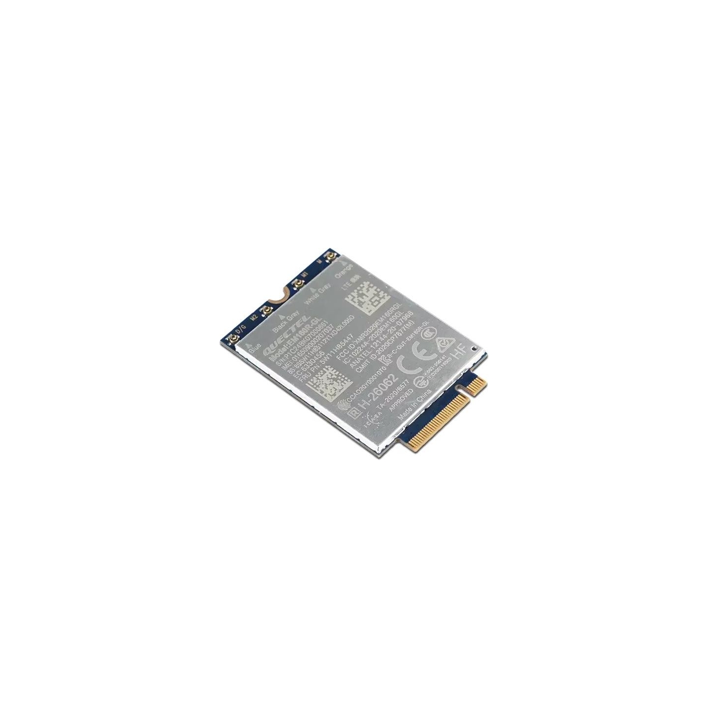 Lenovo WWAN Module for X1 Carbon Gen 12/P16v Gen 2 | ThinkPad Quectel EM160R-GL 4G LTE-A Cat 16 M.2 | 42 x 30 x 2.3 mm