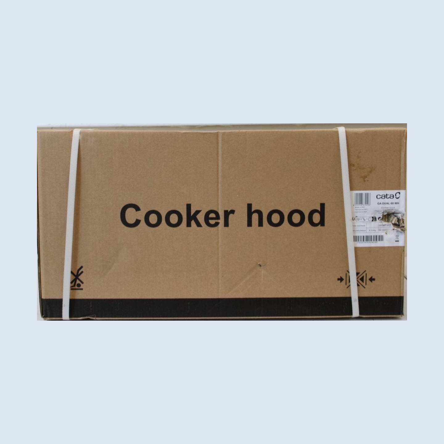 Cata Hood GA DUAL 60 WH Width 60cm, Max 737 m³/h, Stainless steel | CATA GA DUAL 60 WH | Hood | Canopy | Energy efficiency class