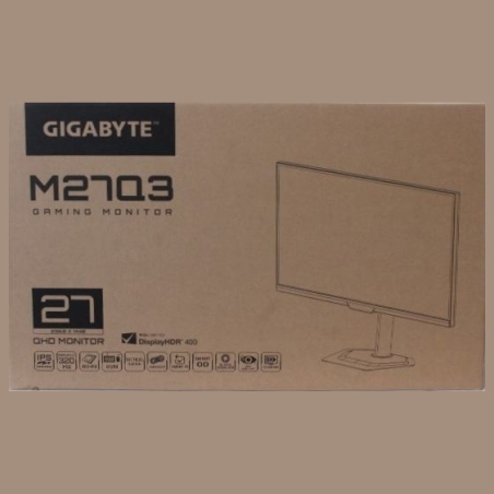 Gigabyte Gaming Monitor 27" M27Q3 EK |  | Gigabyte M27Q3 EK | 27 " | IPS | QHD | 300 Hz | 1 ms | 2560 x 1440 pixels | 400 cd/m² 