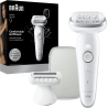 Braun Silk-épil 9 SES9-030 | Epilator | Operating time (max) 50 min | Number of power levels 2 | Wet & Dry | White/Silver