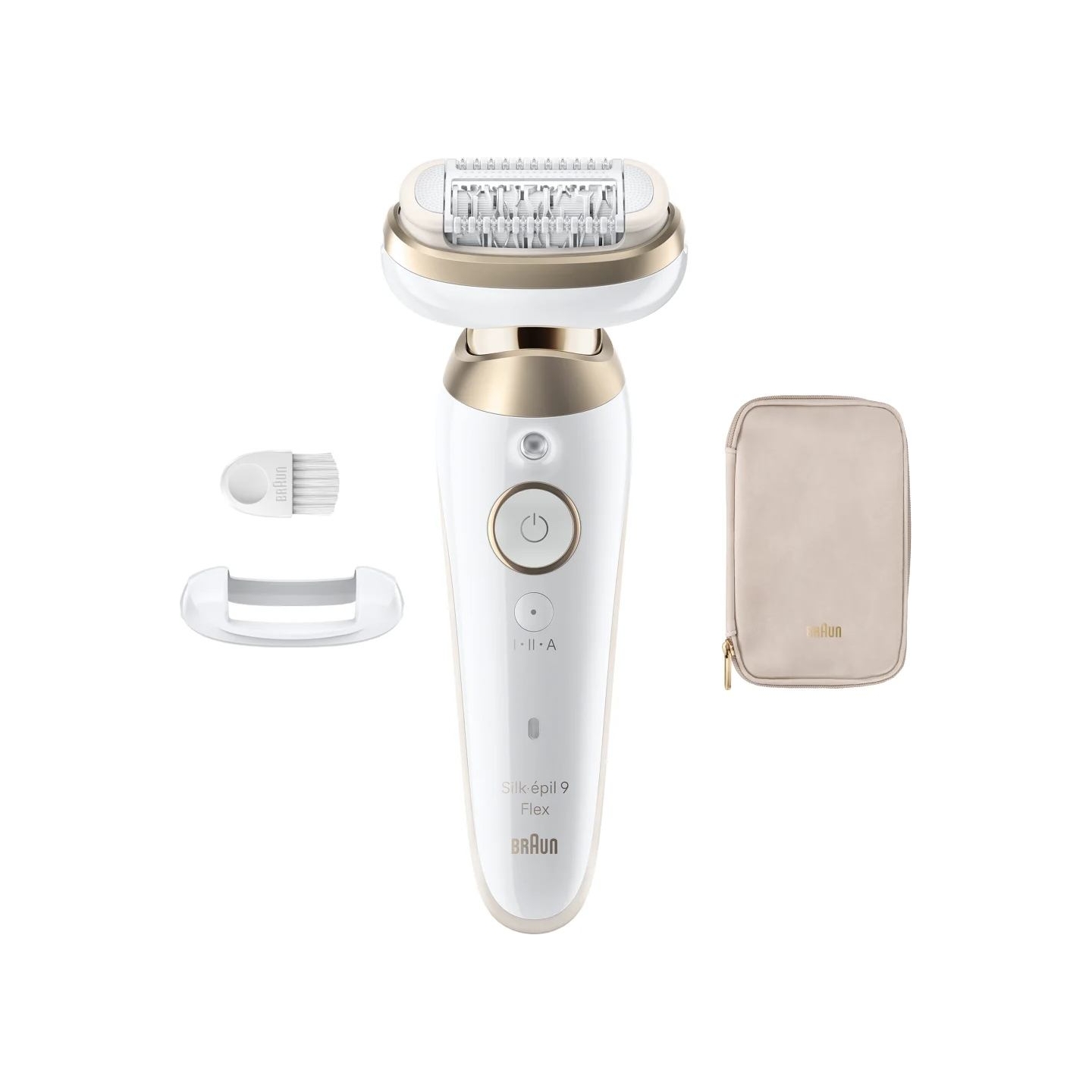 Braun Silk-épil 9 Flex SES9-011 3D Epilator, Wet & Dry, White/Gold | Braun